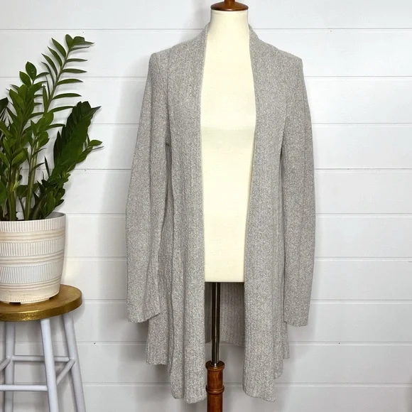 Eileen Fisher Ribbed Wool Cardigan - Picture 1 of 9